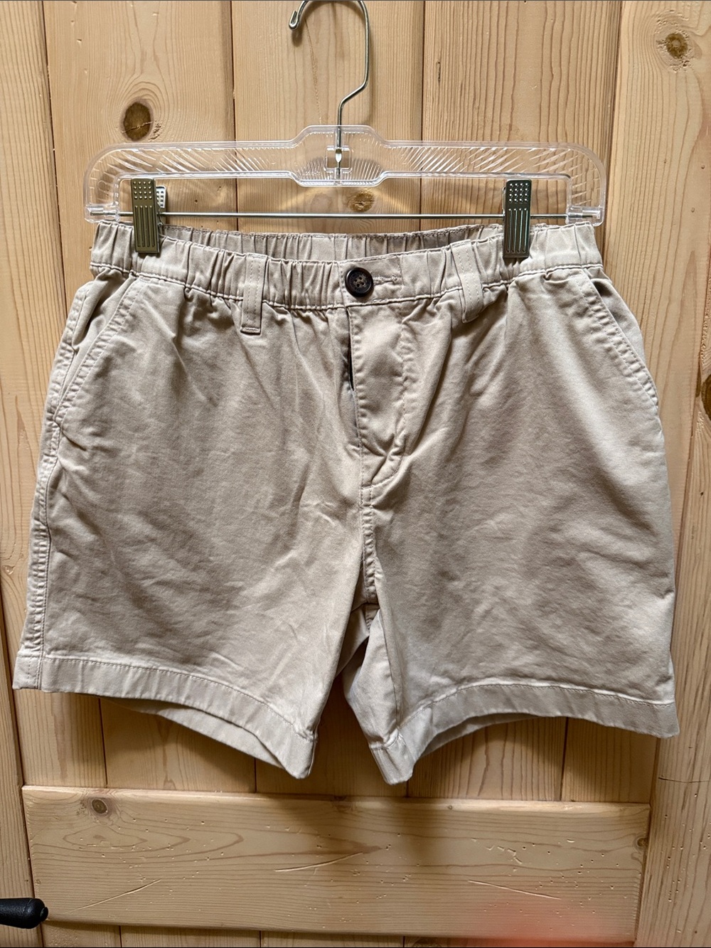chubbies Men's Flat Front Chino Shorts - Cream